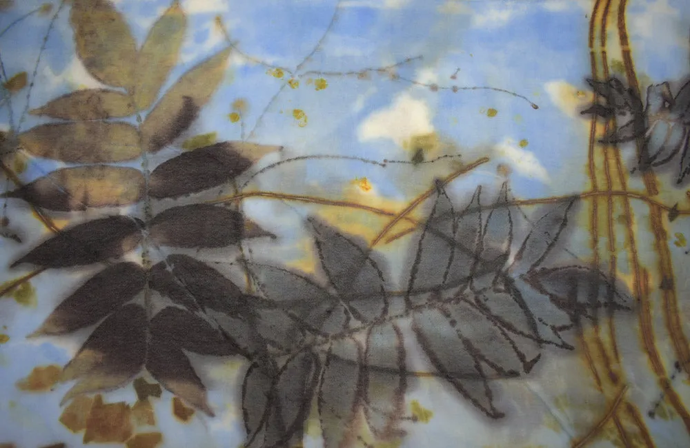 14 x 68 Hand Dyed Silk Scarf